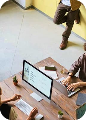 People working in office